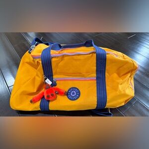 Kipling Orange and Blue Duffel Bag/Backpack